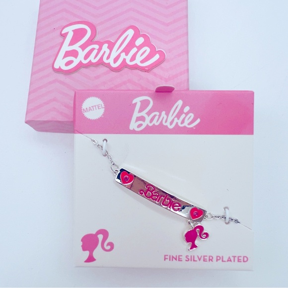Barbie Charm Silver Tone Chain Bracelet NIB - Picture 3 of 9